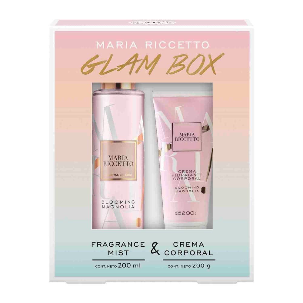Set María Riccetto Blooming Magnolia Fragrance Mist 200 ml + Crema Corporal 200 ml