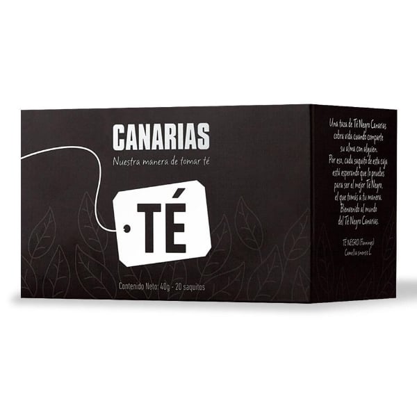 TE CANARIAS NEGRO X20 SOBRES