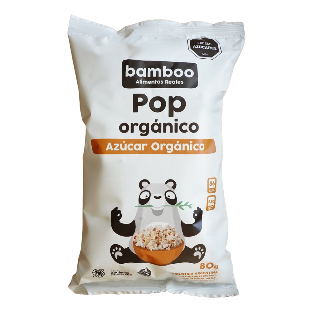 Pop Bamboo con Azúcar Orgánico 80 g