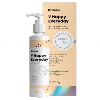 Loción de Limpieza Íntima Biolube V Happy Everyday 155 g