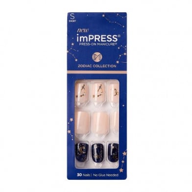 Uñas Postizas Impress Kiss Capricornio Colección Zodiac