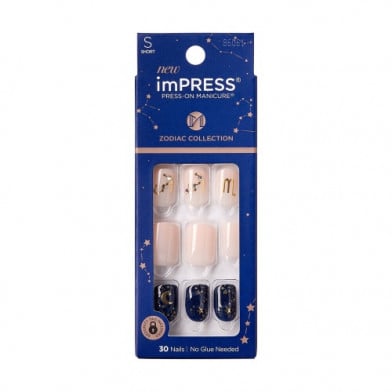 Uñas Postizas Impress Kiss Escorpio Colección Zodiac