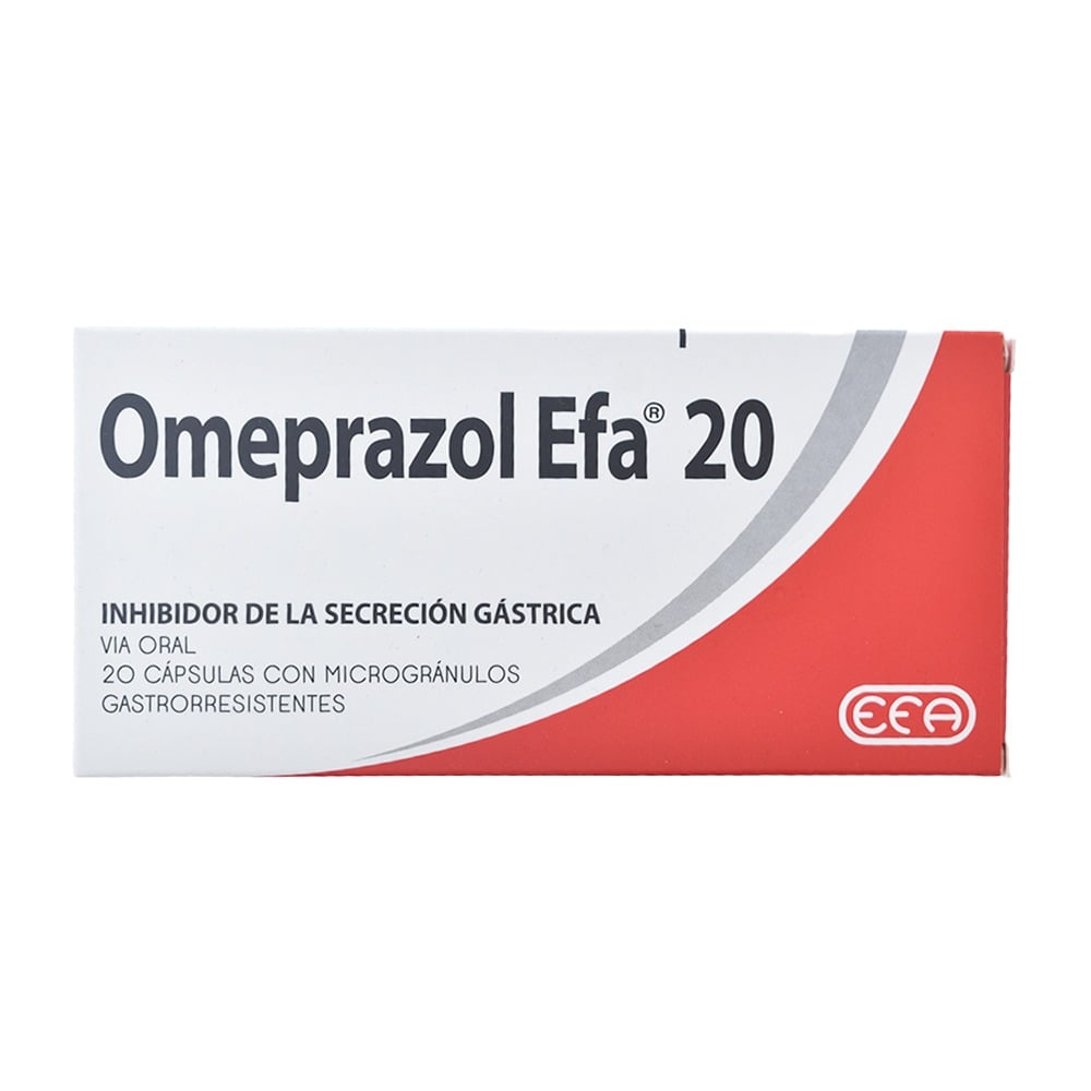 Omeprazol Efa 20 mg 20 Cápsulas Gastrorresistentes