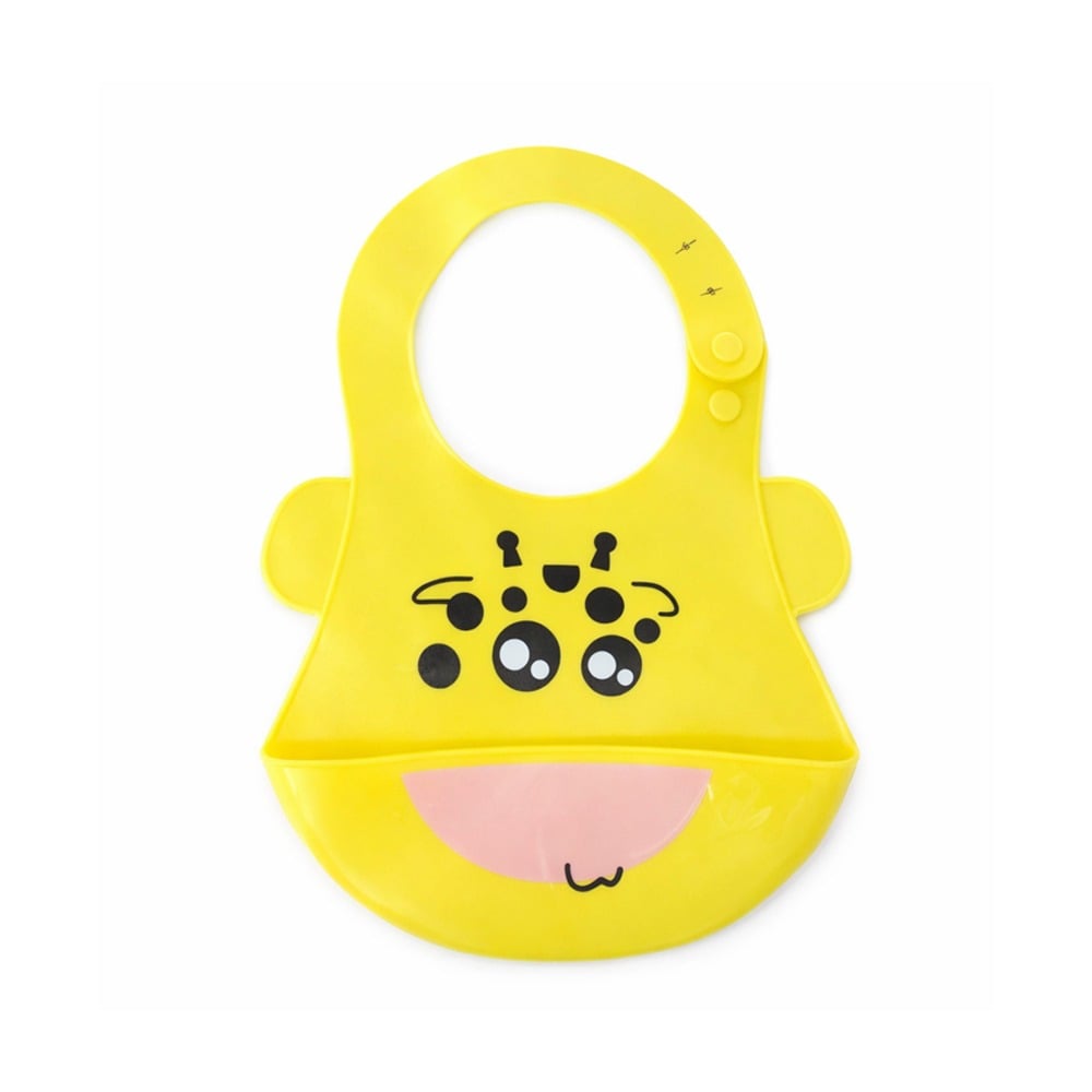 Babero Rabbit Silicona Amarillo