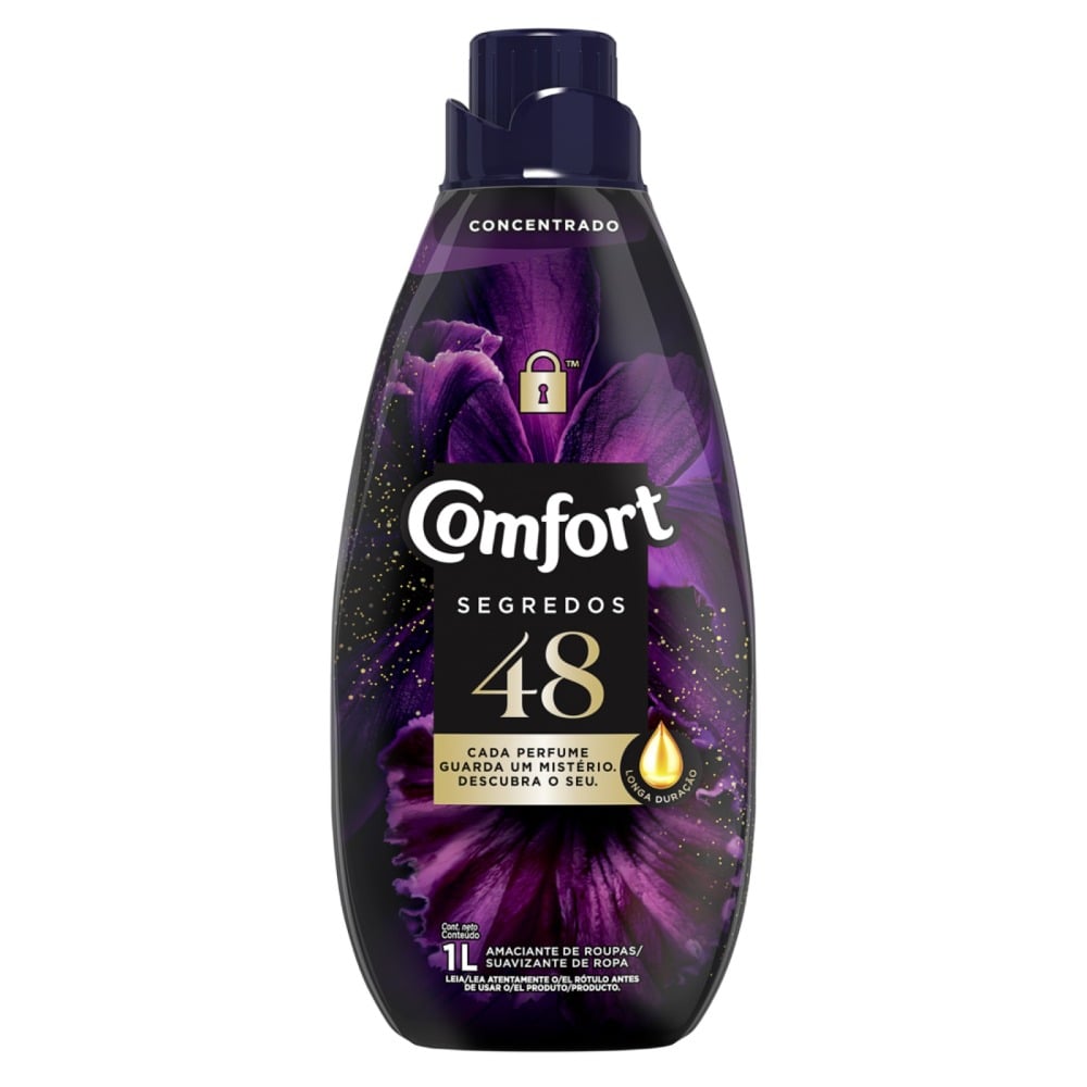 Suavizante Comfort Concentrado Segredos 48 1 L