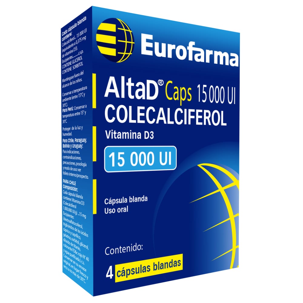 Altad 15000 U.I. 4 Cápsulas Blandas