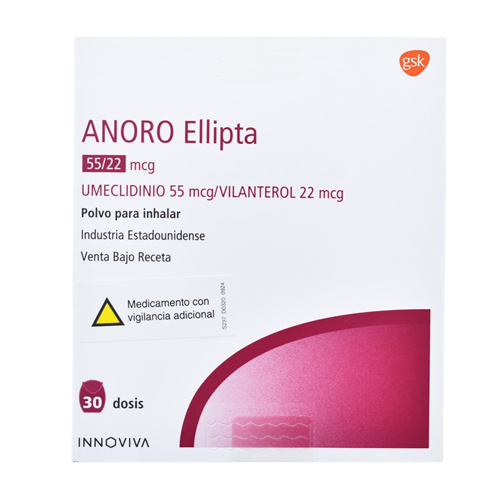 Anoro Ellipta 55 mcg/22 mcg Aerosol 30 Dosis