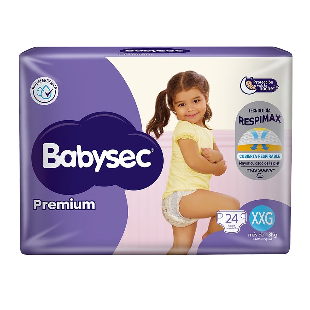 Pa&ntilde;ales Babysec Premium XXG 24 Unidades