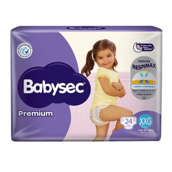 Pañales Babysec Premium XXG 24 Unidades