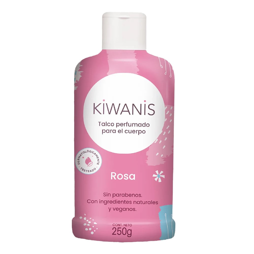 TALCO CORPORAL KIWANIS PERFUMADO ROSA 250 GRS