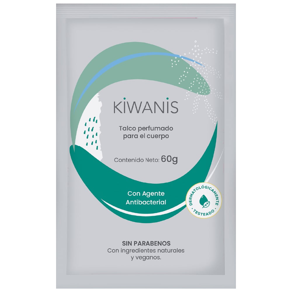 Repuesto Talco Corporal Kiwanis Antibacterial 250 g