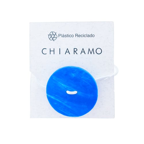 Gomita para el Pelo Chiaramo Círculo Azul 1 Unidad