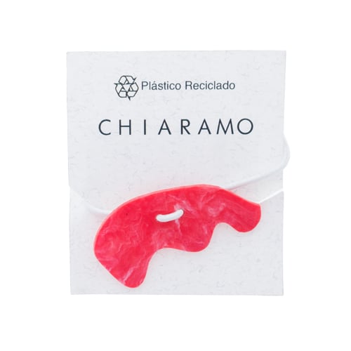 Gomita para el Pelo Chiaramo Wave Rojo 1 Unidad