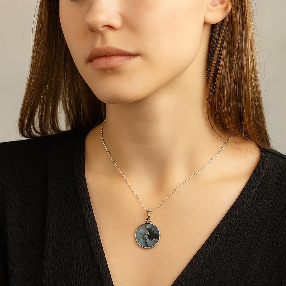 Collar Chiaramo Circulo Negro