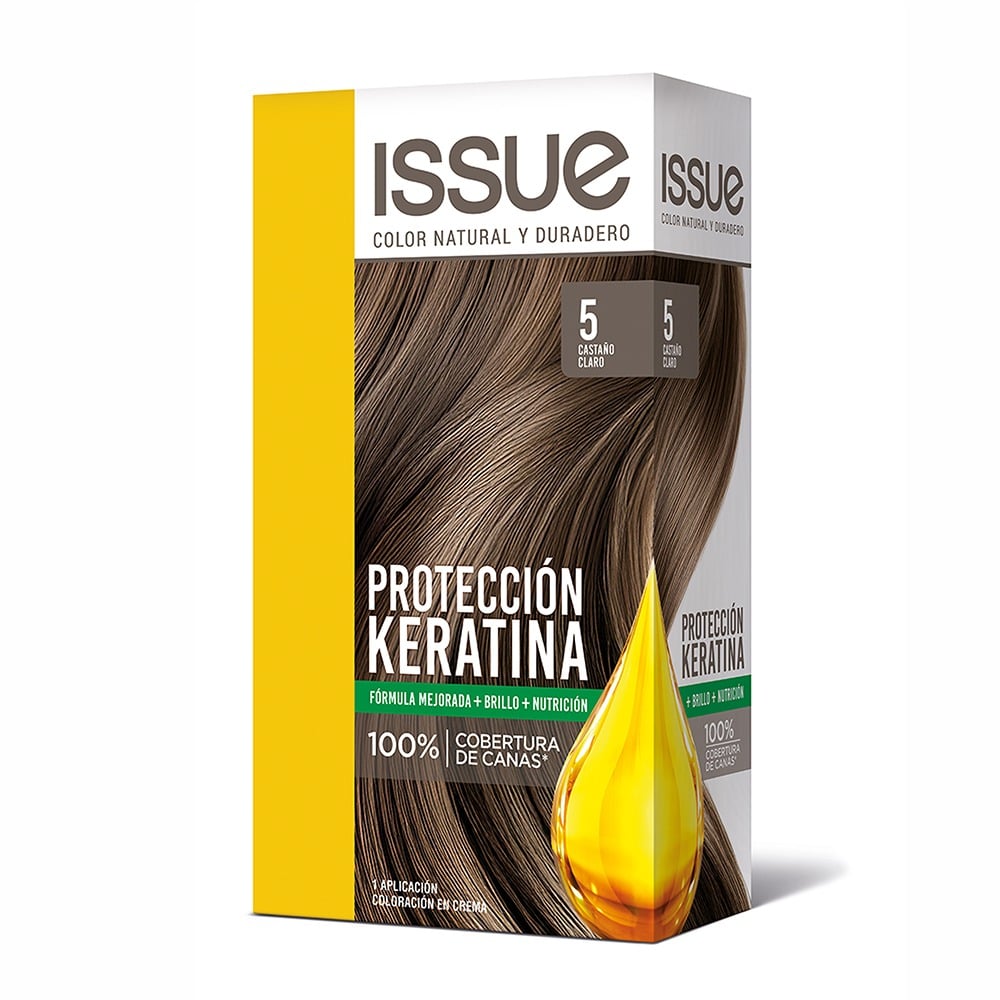 Kit Tinta Issue Keratin Color N°5 Castaño Claro