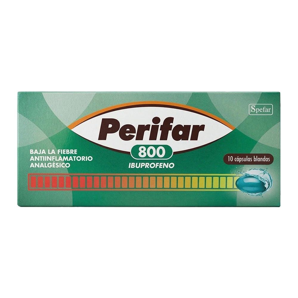 Perifar 800 mg 10 Cápsulas Blandas