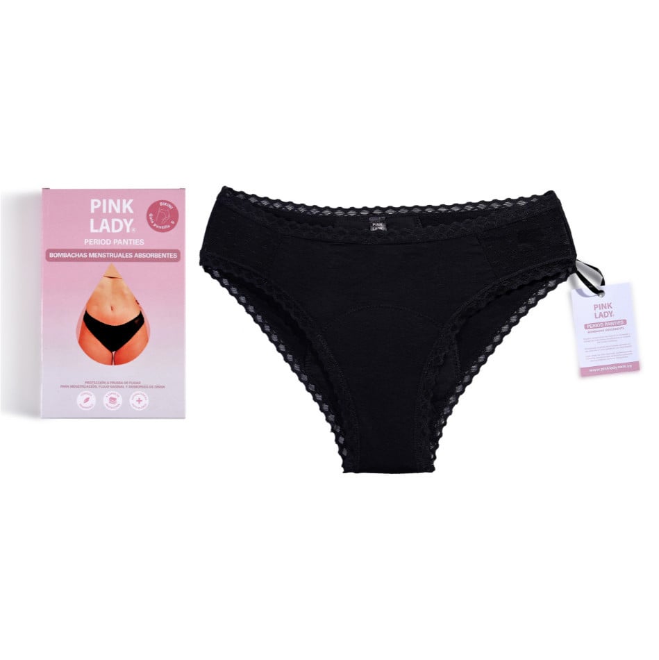 Bombacha Menstrual Reutilizable Pink Lady Bikini Gaia Talle Xl