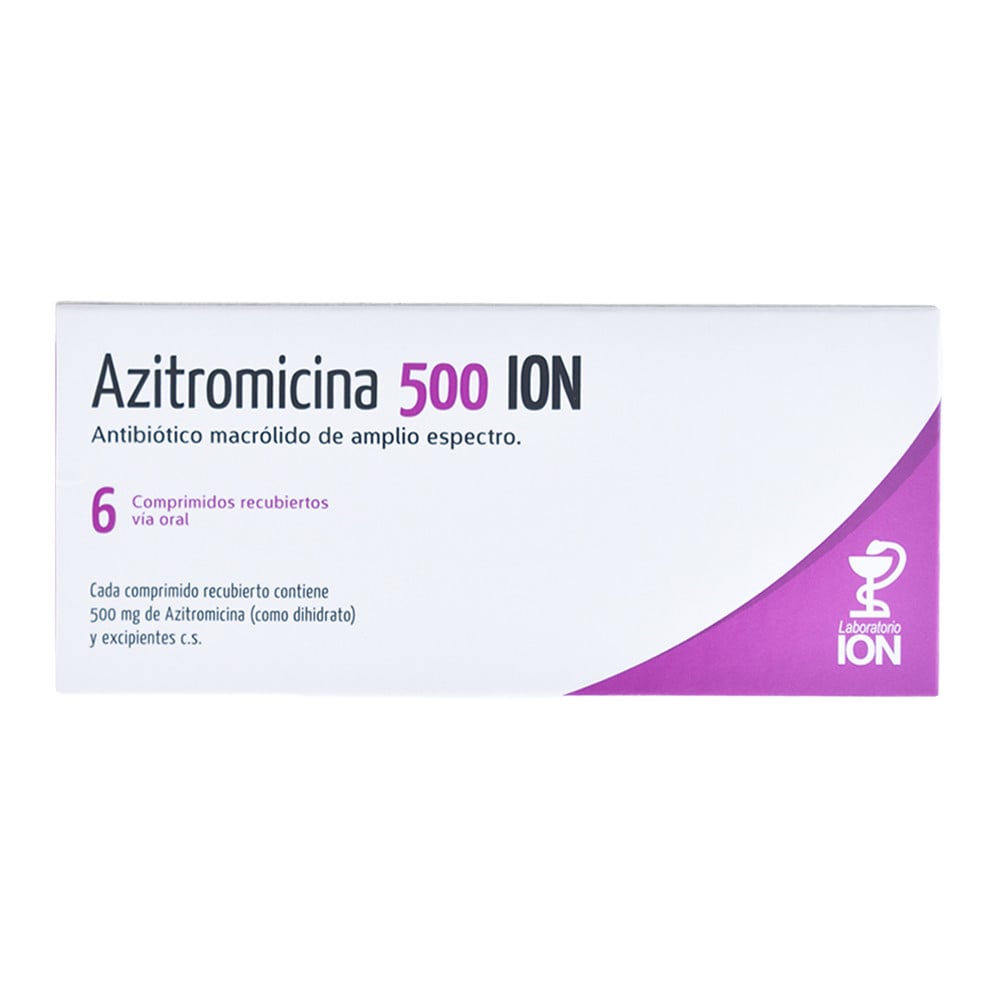 Azitromicina 500 mg 6 Comprimidos Recubiertos