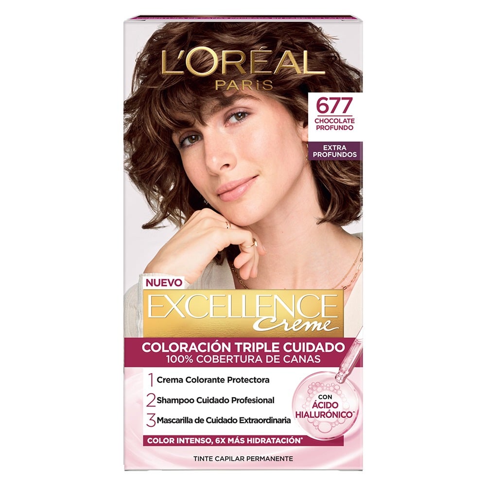 Tinta L'Oréal Paris Excellence Extra Profundo N°677 Chocolate Puro