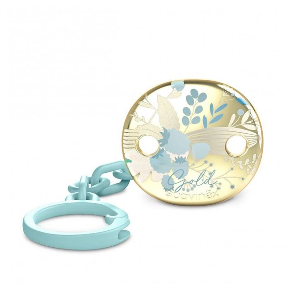 Broche Suavinex Cadenita Gold Verde