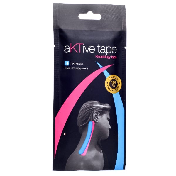 CINTA AKTIVE TAPE BLACK PRECORTADA