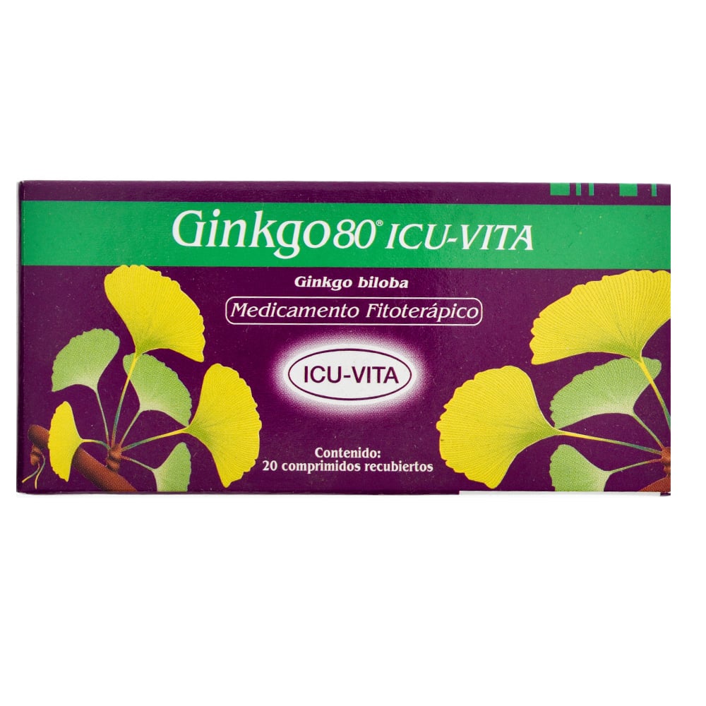 Ginkgo Biloba ICU-VITA 80 mg 20 Comprimidos