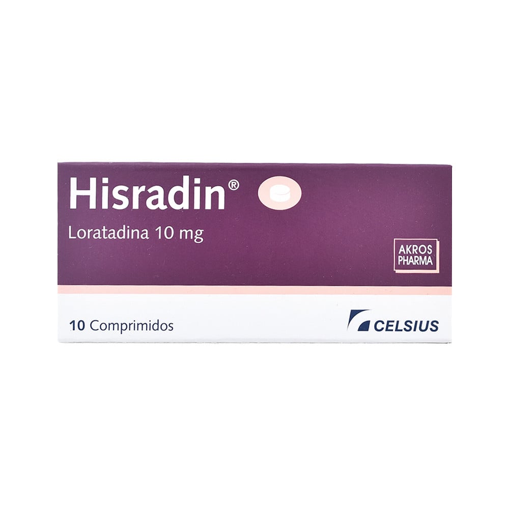 Hisradin 10 mg 10 Comprimidos