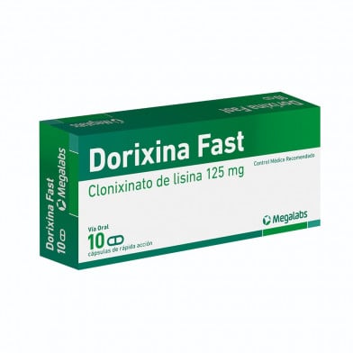 Dorixina Fast 125 mg 10 Cápsulas de Rápida Acción
