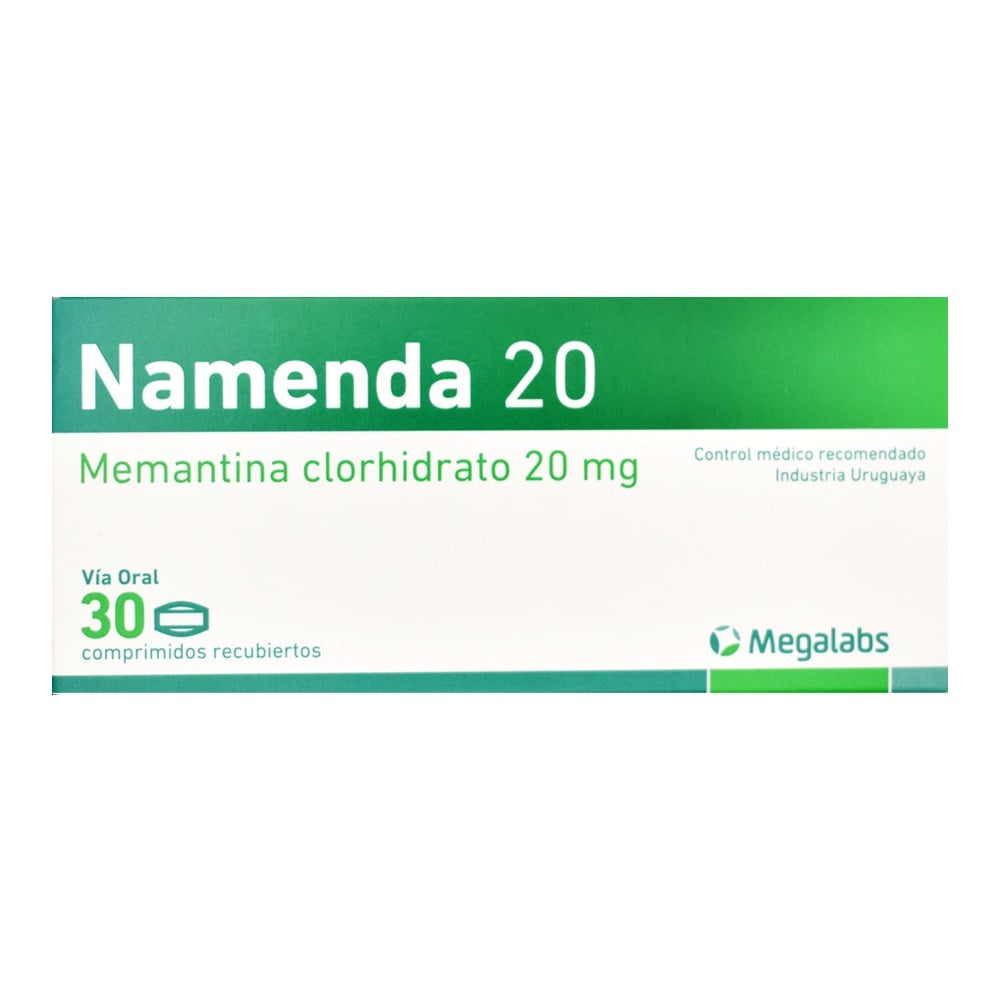 Namenda 20 mg 30 Comprimidos Recubiertos