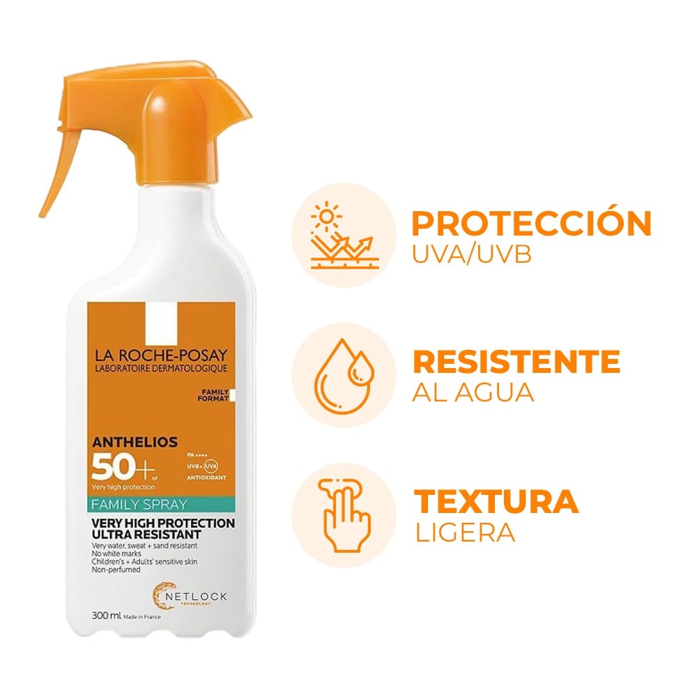 Protector Solar Anthelios Family Spray FPS50+ 300 ml