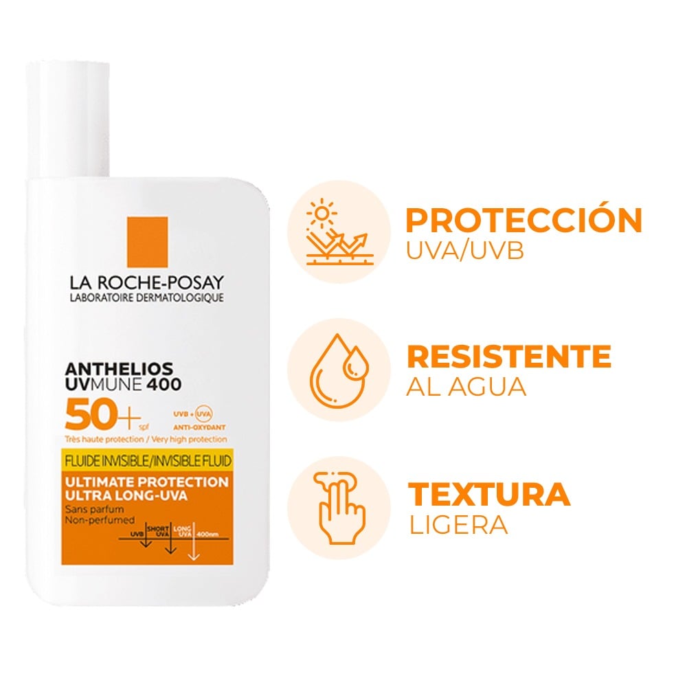 Protector Solar La Roche Posay Anthelios UVmune 400 Fluido FPS50+ 50 ml
