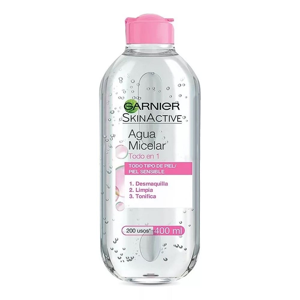 Agua Micelar Garnier Skin Active Todo en 1 400 ml
