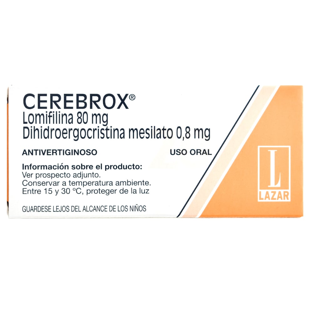 Cerebrox 80 mg/0.8 mg 20 Comprimidos Recubiertos Entéricos