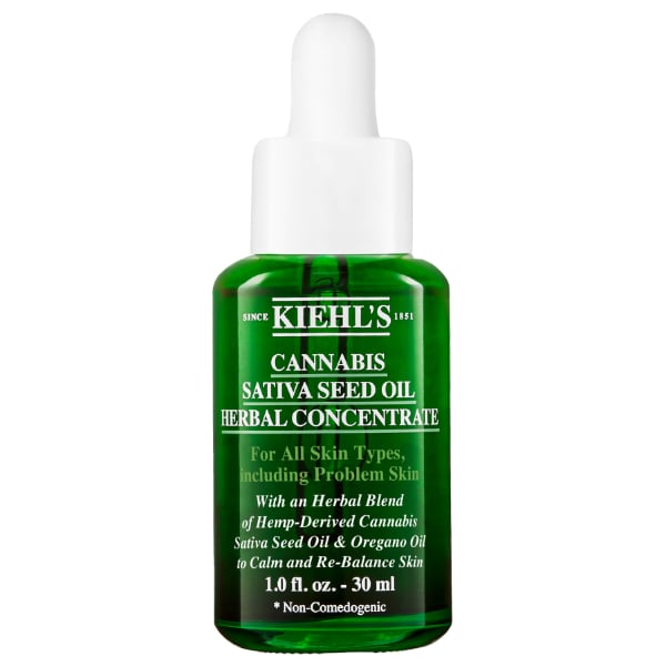 Aceite Concentrado Calmante Kiehl's con Aceite de Semilla de Cannabis Sativa 30 ml