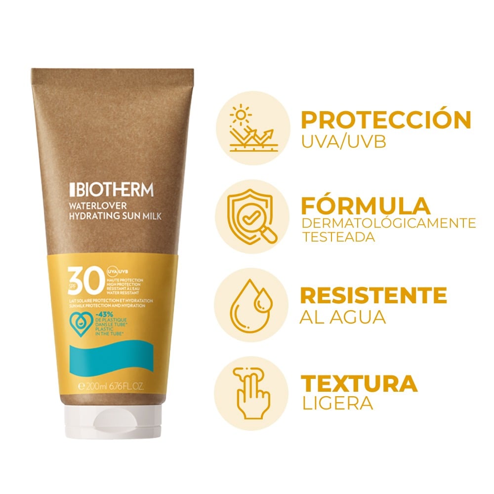 Protector Solar Biotherm Antiedad Waterlover FPS30 200 ml