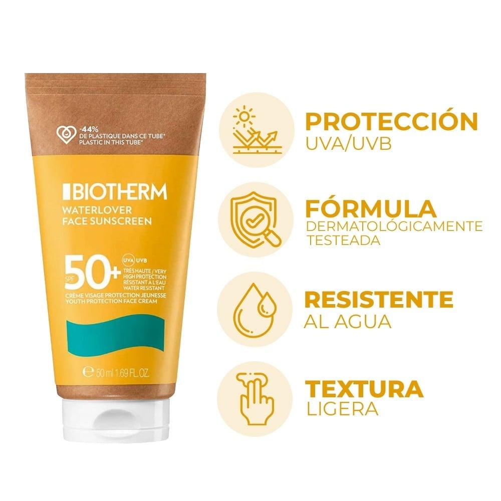 Protección Solar Biotherm Waterlover Crema 50 ml