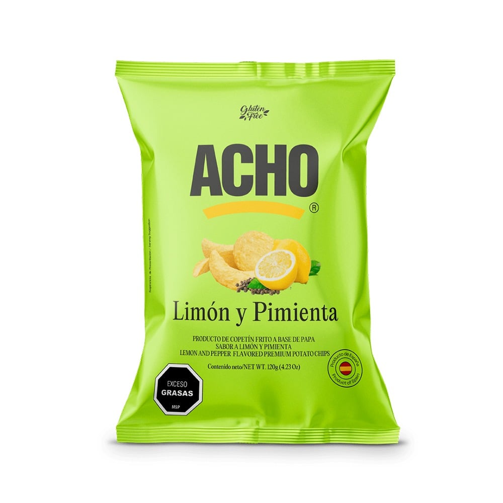 Papas Acho Limón y Pimienta 120 g