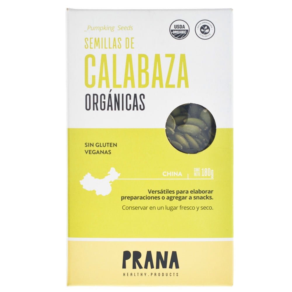 SEMILLAS DE CALABAZA PRANA 180G