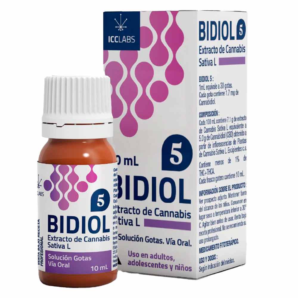 Bidiol 5% Solución Gotas 10 ml