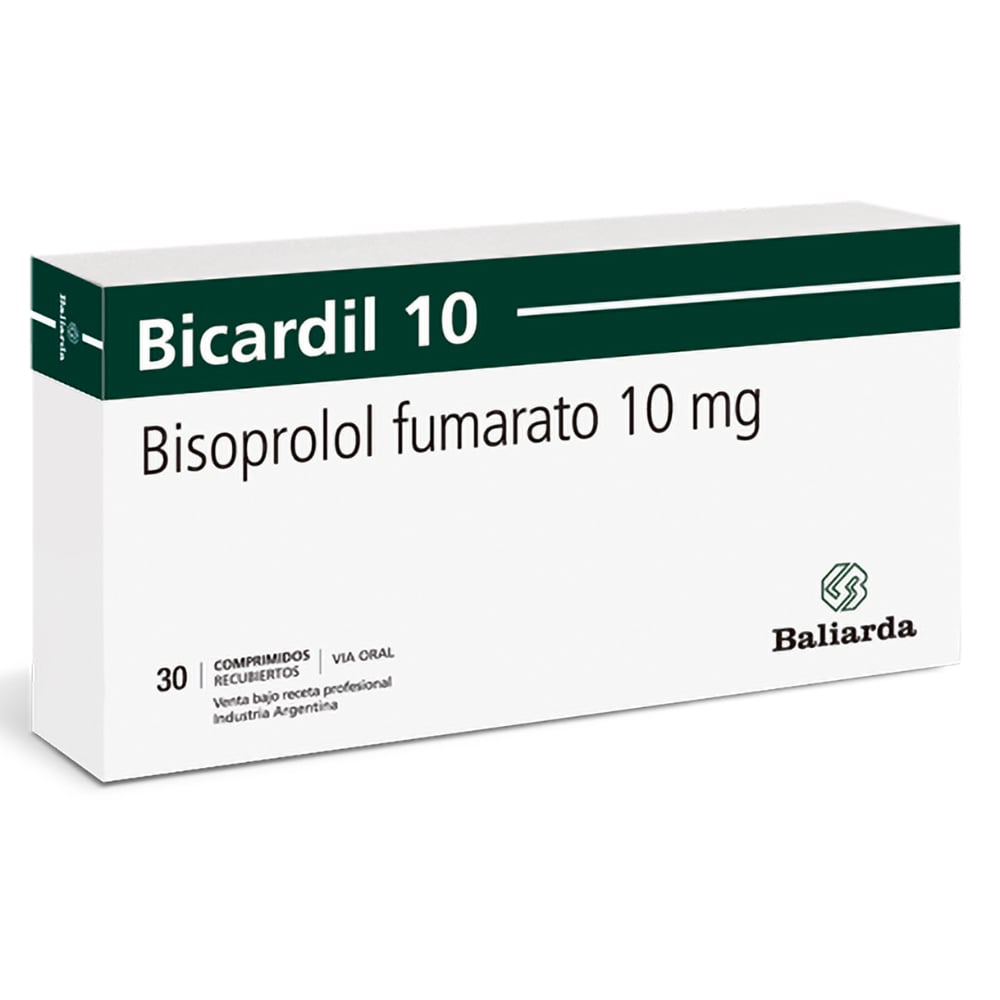 Bicardil 10 mg 30 Comprimidos Recubiertos
