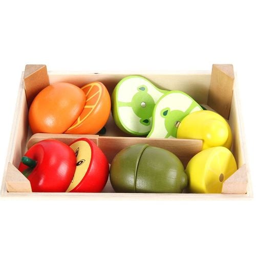 Cajón de Frutas Akas de Madera para Cortar