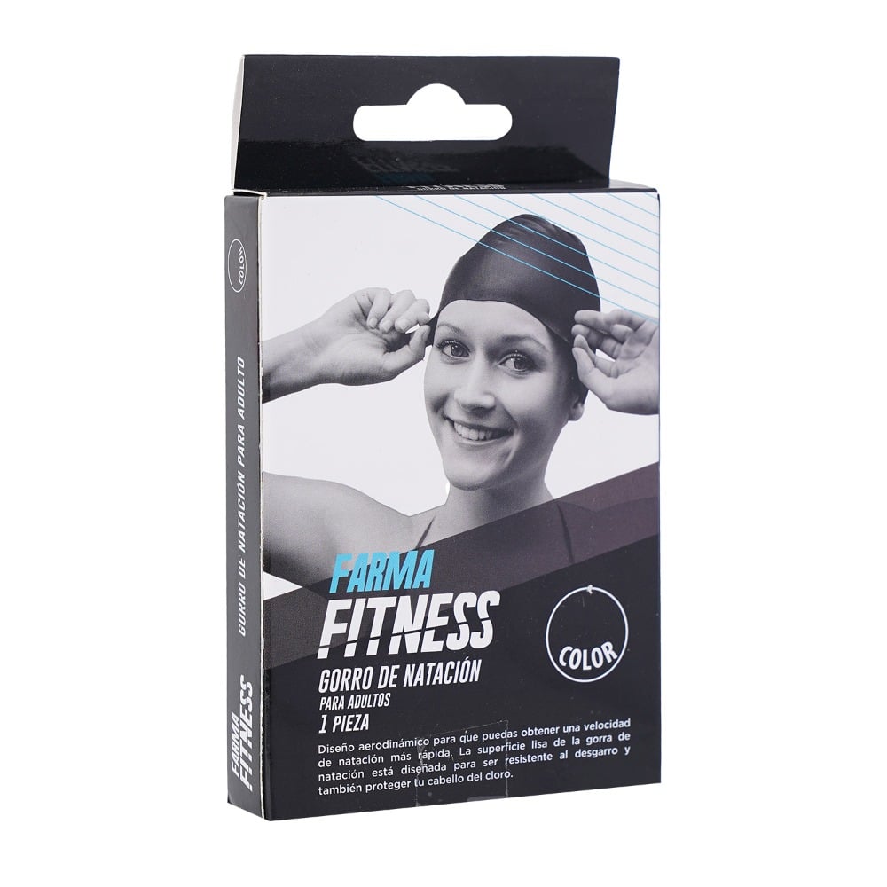 Gorra de Natación Farma Fitness para Adultos Negra