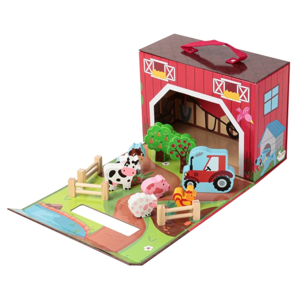 Juego Akas Didáctico de Granja Plegable