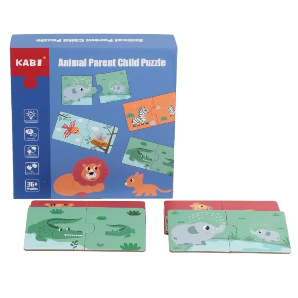 Puzzle Akas Montessori Animales y Su Familia