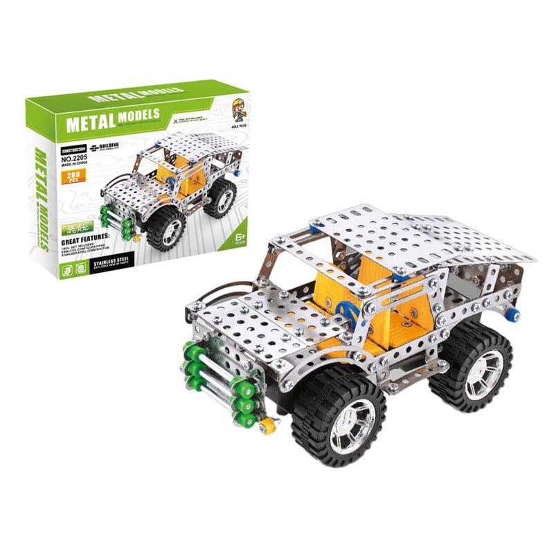 Bloques de Metal Akas Mecano Jeep 289 Piezas