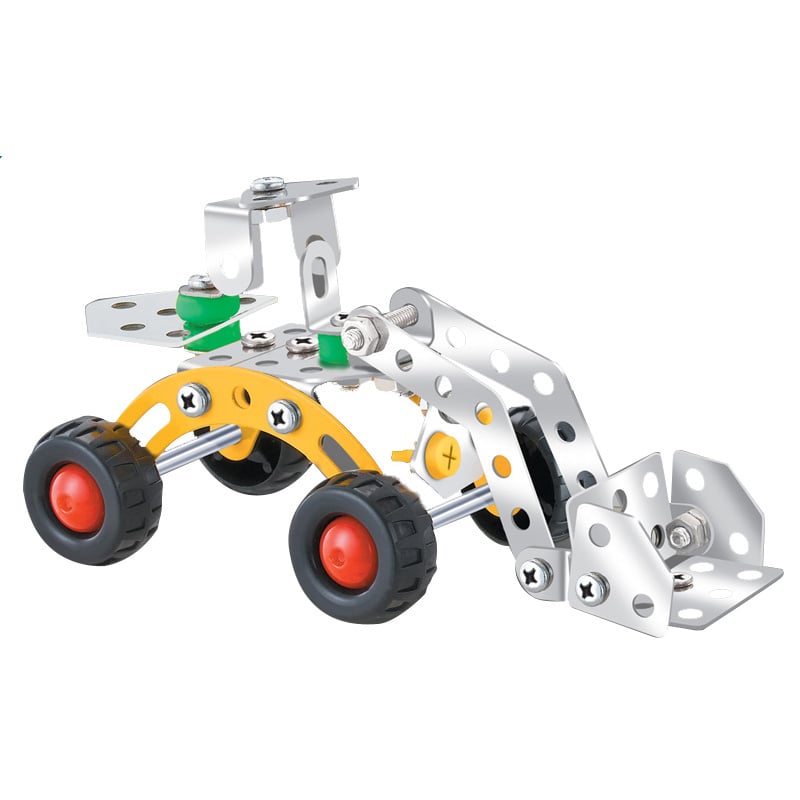 Bloques de Metal Akas Mecano Pala 74 Piezas