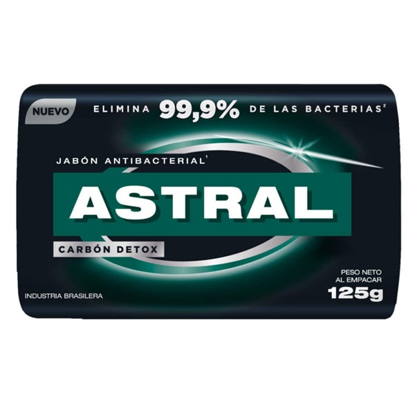 Jabón en Barra Astral Carbón Detox Corporal 125 g