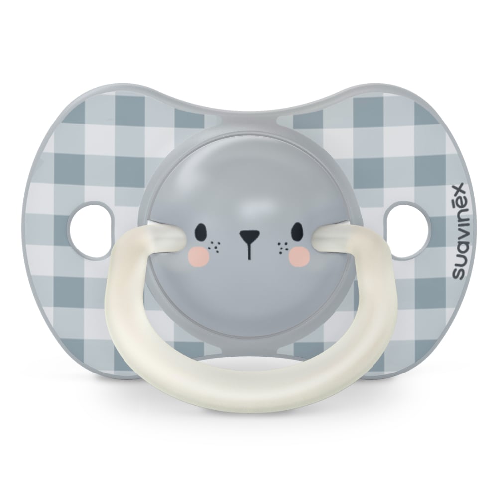 Chupete Fisiológico Suavinex SX PRO Silicona Nocturno 6 a 18 Meses Azul 2 Unidades