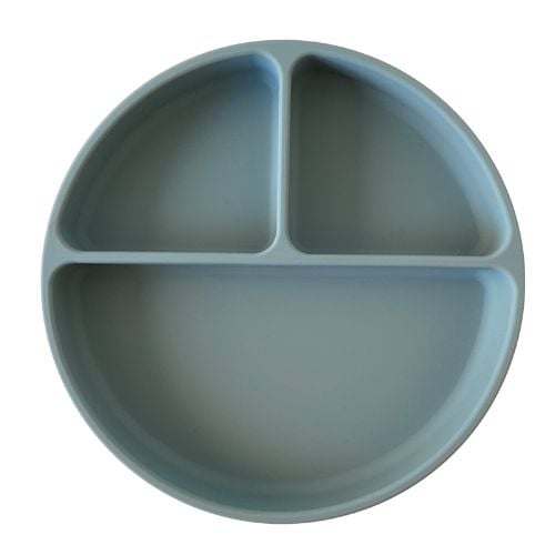Plato Storki de Silicona con Ventosa Celeste