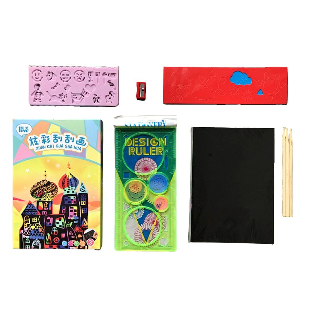 Set de Dibujo Akas en Papel Scratch